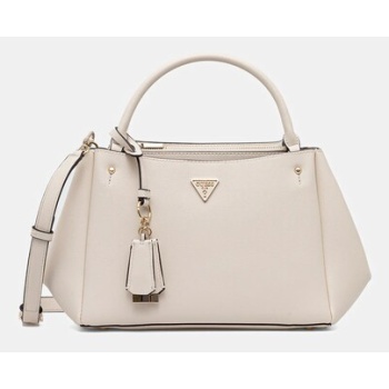 τσάντα guess talent χρώμα μπεζ, hwng96 69060 κύριο υλικό