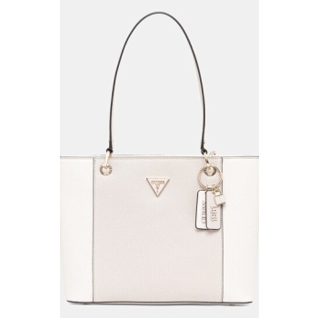 τσάντα guess noelle χρώμα άσπρο, hwzg96 72250 κύριο υλικό