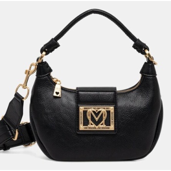 τσάντα love moschino χρώμα μαύρο, jc4090pp1nli0000