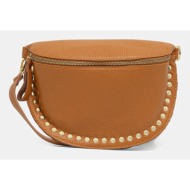 δερμάτινη τσάντα answear.lab χρώμα: καφέ 100% φυσικό δέρμα