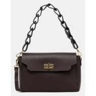 δερμάτινη τσάντα answear.lab χρώμα: καφέ 100% φυσικό δέρμα