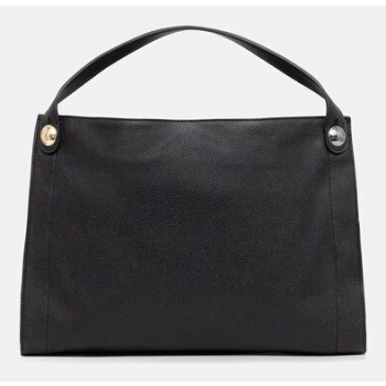 τσάντα twinset χρώμα μαύρο, 252tb7070 κύριο υλικό 100%