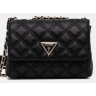 τσάντα guess giully χρώμα: μαύρο, hwqg96 73740 κύριο υλικό: 100% πολυουρεθάνη
φόδρα: 100% πολυεστέρα