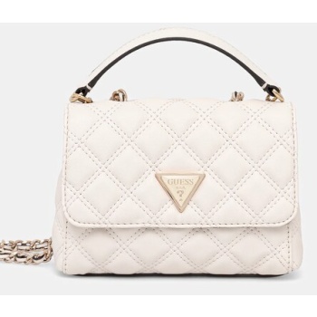 τσάντα guess giully χρώμα άσπρο, hwqg96 73740 κύριο υλικό