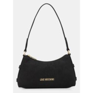 τσάντα love moschino χρώμα: μαύρο, jc4169pp1nlb0000 κύριο υλικό: 100% πολυουρεθάνη