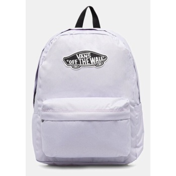 σακίδιο πλάτης vans χρώμα μοβ, vn000h4yemy1 100%