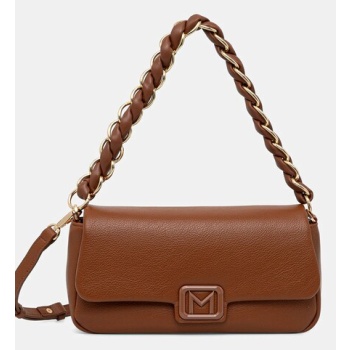 τσάντα marella χρώμα καφέ, 2523516106200 υλικό 1