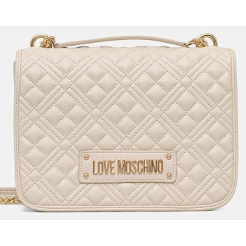 τσάντα love moschino χρώμα μπεζ, jc4000pp1nla0110 κύριο