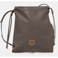 δερμάτινη τσάντα pinko χρώμα: γκρι, 104359 a0qo κύριο υλικό: 100% φυσικό δέρμα
φόδρα: 100% υφαντικό 