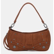 τσάντα desigual embro patch alsacia c χρώμα: καφέ, 25waxpa7 κύριο υλικό: 100% πολυουρεθάνη
φόδρα: 10