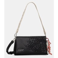 τσάντα desigual sierra naron medium f χρώμα: μαύρο, 25waxpbd 100% πολυουρεθάνη