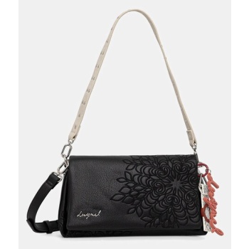 τσάντα desigual sierra naron medium f χρώμα μαύρο