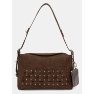 τσάντα desigual new patch 2 choco χρώμα: καφέ, 25waxpbp υλικό 1: 100% πολυουρεθάνη
υλικό 2: 100% πολ