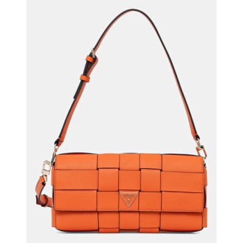 τσάντα guess maylee χρώμα πορτοκαλί, hwwg96 61190 κύριο