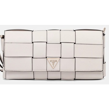 τσάντα guess maylee χρώμα άσπρο, hwwg96 61190 κύριο υλικό