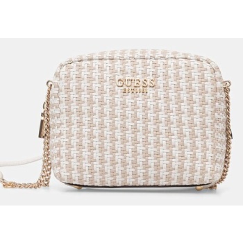 τσάντα guess mirema χρώμα άσπρο, hwwg96 31140 κύριο υλικό
