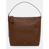 δερμάτινη τσάντα a.p.c. sac vera χρώμα: καφέ, pxcbl.f61902 κύριο υλικό: 100% δέρμα βοοειδών
φόδρα: 1