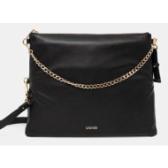 τσάντα liu jo χρώμα: μαύρο, aa5074 e0014 υλικό 1: 100% πολυεστέρας
υλικό 2: 100% πολυουρεθάνη