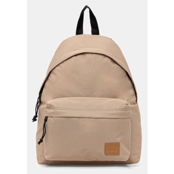 σακίδιο πλάτης lacoste χρώμα μπεζ, nu5179zu 100%