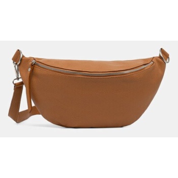 δερμάτινη τσάντα answear.lab χρώμα καφέ 100% φυσικό δέρμα