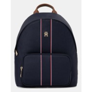 σακίδιο πλάτης tommy hilfiger χρώμα: ναυτικό μπλε, aw0aw17651 95% ανακυκλωμένο πολυαμίδιο, 5% δέρμα 