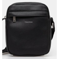 σακίδιο calvin klein χρώμα: μαύρο, lv04d3160g συνθετικό ύφασμα