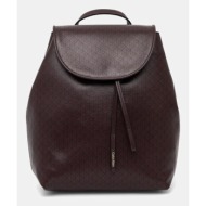 σακίδιο πλάτης calvin klein χρώμα: μπορντό, lv04f3271g 52% πολυουρεθάνη, 48% ανακυκλωμένος πολυεστέρ