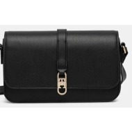 τσάντα tommy hilfiger χρώμα: μαύρο, aw0aw17723 κύριο υλικό: 100% πολυουρεθάνη