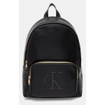 σακίδιο πλάτης calvin klein χρώμα μαύρο, lv04f3233g 100%