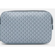 τσάντα calvin klein χρώμα: μπλε, lv04f3268g 60% πολυουρεθάνη, 40% ανακυκλωμένος πολυεστέρας