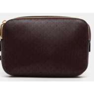 τσάντα calvin klein χρώμα: καφέ, lv04f3268g 60% πολυουρεθάνη, 40% ανακυκλωμένος πολυεστέρας