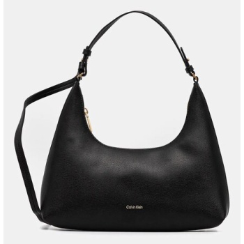 τσάντα calvin klein χρώμα μαύρο, lv04f3272g 100%