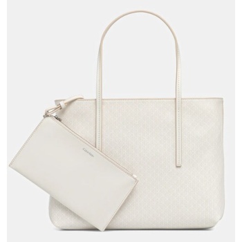 τσάντα calvin klein χρώμα μπεζ, lv04f3267g 70%