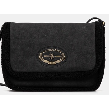 τσάντα u.s. polo assn. holly χρώμα μαύρο, biuko8873wpj 70%