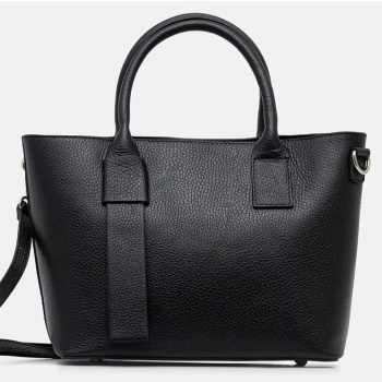 δερμάτινη τσάντα answear lab χρώμα καφέ 100% φυσικό δέρμα