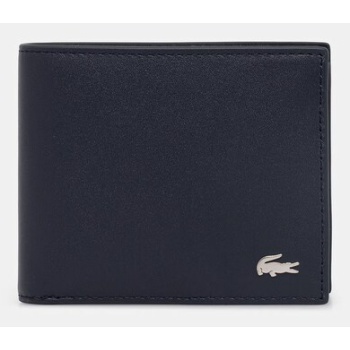 lacoste δερμάτινο πορτοφόλι κύριο υλικό 100% φυσικό