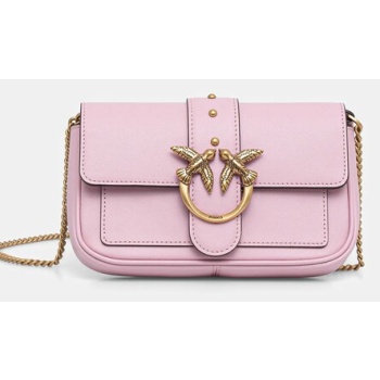 δερμάτινη τσάντα pinko κύριο υλικό φυσικό δέρμαφόδρα 100%