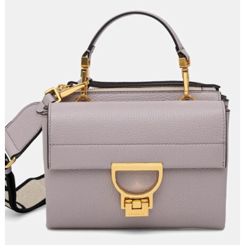 δερμάτινη τσάντα coccinelle arlettis φυσικό δέρμα