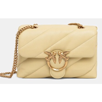 δερμάτινη τσάντα pinko φυσικό δέρμα