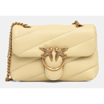 δερμάτινη τσάντα pinko φυσικό δέρμα