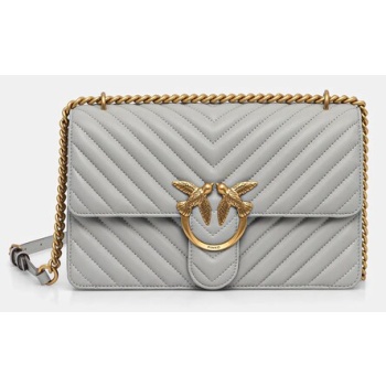 δερμάτινη τσάντα pinko φυσικό δέρμα