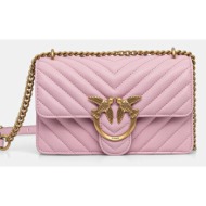 δερμάτινη τσάντα pinko φυσικό δέρμα