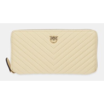 δερμάτινο πορτοφόλι pinko φυσικό δέρμα