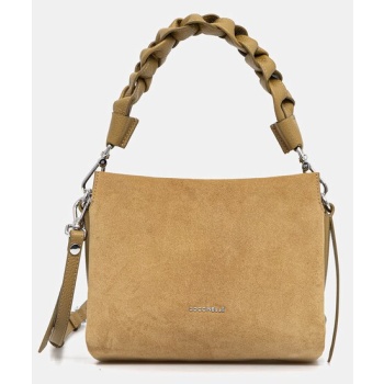 τσάντα σουέτ coccinelle φυσικό δέρμα, δέρμα σαμουά