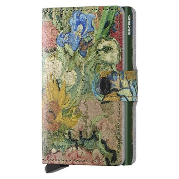 δερμάτινο πορτοφόλι secrid art αλουμίνιο, φυσικό δέρμα