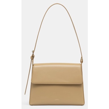 δερμάτινη τσάντα a.p.c. sac virginie flap κύριο υλικό 100%