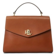 δερμάτινη τσάντα lauren ralph lauren 100% φυσικό δέρμα