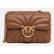 δερμάτινη τσάντα pinko φυσικό δέρμα