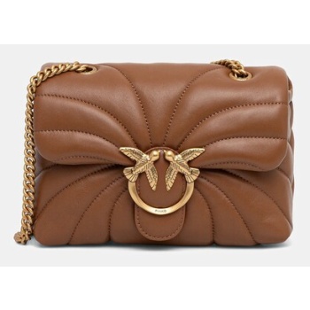 δερμάτινη τσάντα pinko φυσικό δέρμα