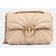 δερμάτινη τσάντα pinko φυσικό δέρμα